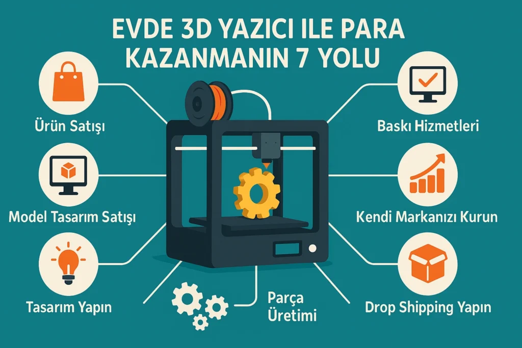 3D baskı dekorasyon ürünleri: vazo ve duvar saatleri